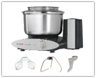 Bosch Black Universal Mixer with Stainless Steel Bowl