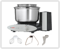 Bosch Black Universal Mixer with Stainless Steel Bowl Bosch Black Universal Mixer with Stainless Steel Bowl